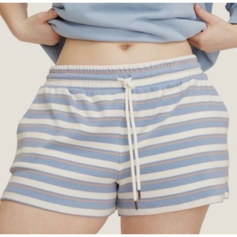 Parke x Target Women’s Drawstring Knit Blue/Orange Shorts Size M NWT